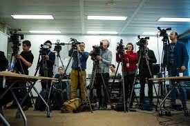 A press conference is a meeting held by a famous or important person in which they answer. Press Briefings