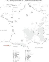 Photos de principales villes de france. Carte Des Villes De France Vierge A Completer Dragono Fr