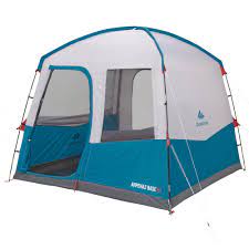 Ein ähnliches modell findet sich auch bei reimo. Aufenthaltszelt Stangenzelt Arpenaz Base Grosse M Quechua Decathlon