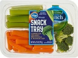 Carrots Celery Broccoli Ranch Dip Snack Tray Kroger
