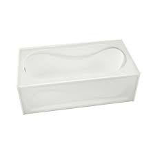 A wide variety of home depot bathtub options are available. Maax Cocoon 60l X 30w X 21h Rectangular Alcove Acrylic Bathtub Left Drain In White With 11 The Home Depot Canada