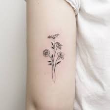 Pinterest A U L I N Delicate Flower Tattoo Floral Tattoo Flower Tattoo Designs