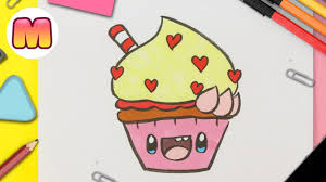 Como Dibujar Un Cupcake Kawaii Paso A Paso Kawaii Como Dibujar Dibujos Kawaii