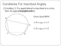 1 inscribed angles & inscribed quadrilaterals math ii unit 5: Geometry Unit 9 9 5 Inscribed Angles In