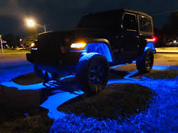 Jeep Wrangler Jl Led Rock Lights Blue Night View Led Rock Light Led Light Kits Led Lights
