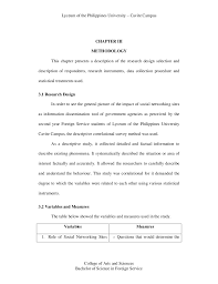 A comparison of descriptive research and experimental research. Chapter 3