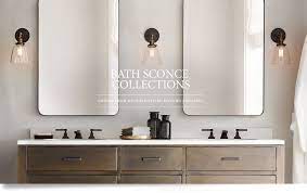 Sconces Restoration Hardware Bathroom Sconces Small Bathroom Layout