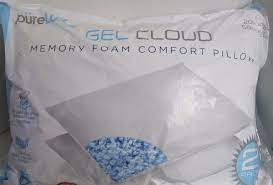 Pure Lux Gel Cloud Memory Foam Comfort Pillows 2 Pk Luxurious Soft Touch Cover Pureluxgelcloud Memory Foam Gel Memory Foam Mattress Foam Mattress Bed