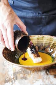 Lieu Jaune Sauce Betterave Et Puree De Potimarron Recette Recette Betterave Puree Potimarron