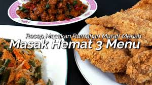 Resep masakan rumahan sederhana lain yang sama enak dan murahnya adalah tumis kacang panjang dan tempe. Masak Hemat 3 Menu Part 17 Resep Masakan Rumahan Murah Meriah Youtube