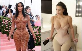 Pearl for kim's staggeringly snatched outfit. Kim Kardashian Took Corset Breathing Lessons For 2019 Met Gala Dress