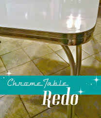 Retro Chrome Table Redo Redo It Yourself Inspirations Vintage Kitchen Table Retro Table And Chairs Retro Dining Table