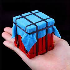 Game Pubg Air Drop Supply Crate Playerunknown S Battlegrounds Cosplay Props Alloy Armor Model Key Chain Keychain Chicken Drop Cake Crates Birthday Cake For Him