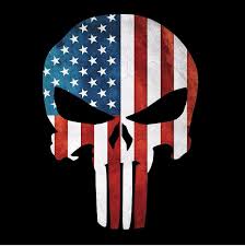 The punisher's logo has become a popular symbol among police officers, military servicemen and now, even politicians. Thin Green Line Punisher Flag Decal Non Distressed Various Sizes And Materials