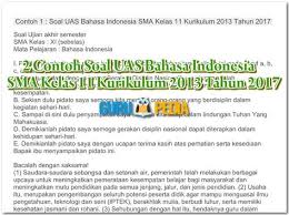 Maybe you would like to learn more about one of these? 2 Contoh Soal Uas Bahasa Indonesia Sma Kelas 11 Kurikulum 2013 Tahun 2017 Kurikulum Bahasa Bahasa Indonesia