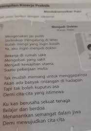 Tolong Dijawab Ya Besok Dikumpul Berilah Tanda Jeda Yang Sesuai Pada Puisi Tersebut Brainly Co Id