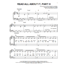 Klavier lernen online und keyboard lernen mit dem coolsten lehrer im internet. Read All About It Part Iii Emeli Sand Notenbuch De