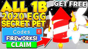 All 177 Free Secret Firework Pet Codes In Bubble Gum Simulator Roblox Youtube