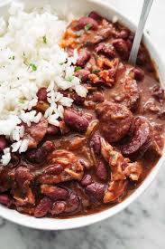 Red beans and rice ingredients. Red Beans And Rice Cafe Delites