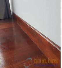 Rp.60,000/m1 harga tidak termasuk pasang !!! Lantai Kayu Merbau Plint Lantai Kayu Indonesia