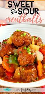 Sweet And Sour Meatballs Filipino Style Foxy Folksy Recipe In 2020 Sweet And Sour Meatballs Pork Meatball Recipe Savoury Dishes