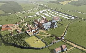The Cistercian Abbey At Tilty Essex During The Early 16th Century By Jon Cane Cistercian Abbey Norman Castle Roman Villa