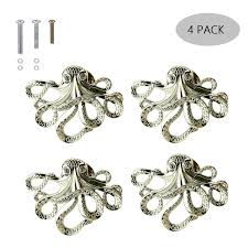 Maybe you would like to learn more about one of these? Zilucky Octopus Drawer Knobs Nautical Beach Ocean Theme Home Decor Drawer Pulls Handles For Dresser Cupboard Wardrobe Cabinet Kitchen Knobs Pack Of 4 Silver Buy Online In Botswana At Botswana Desertcart Com Productid
