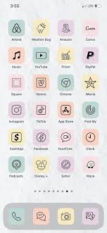 Iphone Ios 14 App Icons Black On Pastel 70 Pack Etsy In 2021 App Icon Iphone App Layout Homescreen Iphone