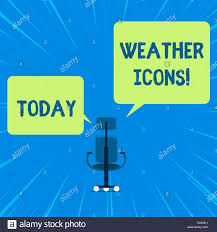Word Writing Text Weather Icons Business Photo Showcasing