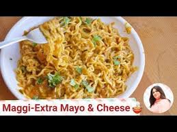 Maggi Noodles With Cheese And Mayo Maggi Recipes Recipes Homemade Recipes