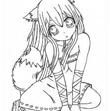 Anime coloring book + 200 pages: Anime Girl Coloring Pages Coloring Home