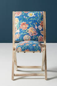 emma terai folding chair folding chair chair floral upholstery