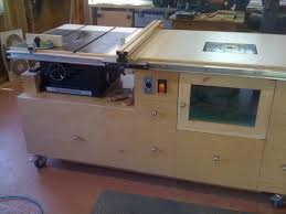 Mobile Workbench Table Saw Outfeed Table Router Table Super Combo Mcdeal Woodworking Workbench Table Saw Workbench
