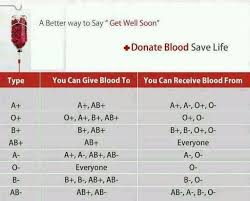 blood donation chart blood donation blood type chart