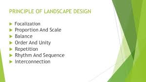 Principle Of Landscape Design Landscape Design Landscape Design