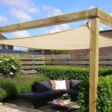Zonnedoek Met Houten Frame Amenagement Jardin Pergola