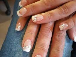 Ein aktueller trend in sachen. Nageldesign French Weiss Muster Bride Nails Wedding Nails Nail Art Wedding