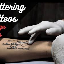 Best tattoo fonts for your vintage designs available for free + cool tattoo quotes ideas. Lettering Tattoo Ideas Pictures And Designs Tatring