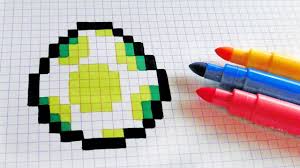 Handmade Pixel Art How To Draw Yoshi Egg Pixelart Dibujos En Cuadricula Dibujos Pixelados Dibujos En Pixeles