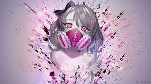 Anime, black, drawings, gas, masks, vocaloid, white, 1920x1200, 238204. 21 Anime Girl With Gas Mask Wallpapers Wallpaperboat