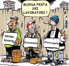 E c' è anche il trionfo dei muguets, mughetti, che possono essere venduti da chiu. Vignetta La Festa Dei Lavoratori