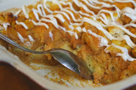Pumpkin cream cheese bread pudding recipe. Pumpkin Bread Pudding With Cream Cheese Icing Csmonitor Com