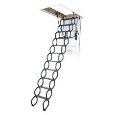 Fakro 9 6 Ft Insulated Steel Attic Ladder 6682 Attic Ladder Attic Stairs Attic Storage