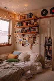 Home Bedroom House Bookcase Aesthetics Shelf Furniture Interior Design Building House Home Shelf Bedroom In 2020 Aesthetic Bedroom Room Decor Aesthetic Rooms