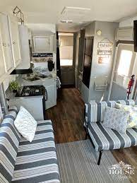 Here is our official answer. Remodeled Campers Camper Interior Camper Makeover