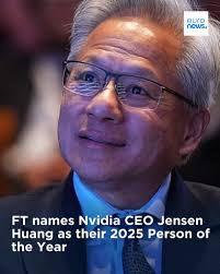 AI leaders and executives have dominated lists for most influential people  of 2025. The latest, Nvidia CEO Jensen Huang, was named Person of the Year  by the Financial Times. ➡️ https://l.euronews.com/Ry3S