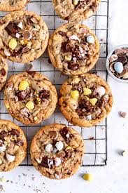 This week's baking with julia recipe is the x cookie. Malted Mini Egg Chocolate Chip Cookies Cloudy Kitchen