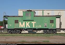 Mkt 115 Missouri Kansas Texas Railroad Katy Caboose At Denison Texas By Mike Bates Caboose Denison Railroad Photos