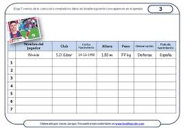 Los Cromos De La Liga Para Aprender Familia Y Cole Cromos Practicas Del Lenguaje