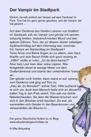 Hier gibt es eine sammlung von schaurigen gruselgeschichten. Der Vampir Im Stadtpark Elkes Kindergeschichten Geschichten Fur Kinder Kindergeschichten Lustige Geschichten Fur Kinder